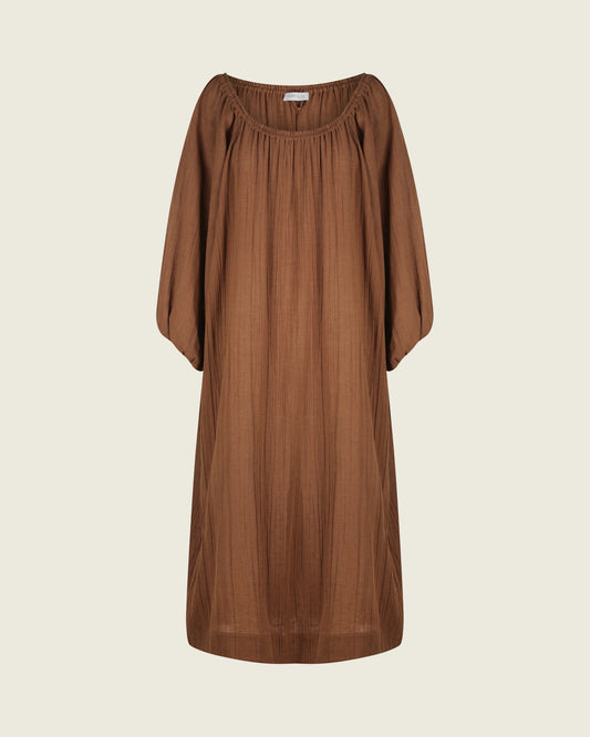 CORFU MAXI DRESS PECAN