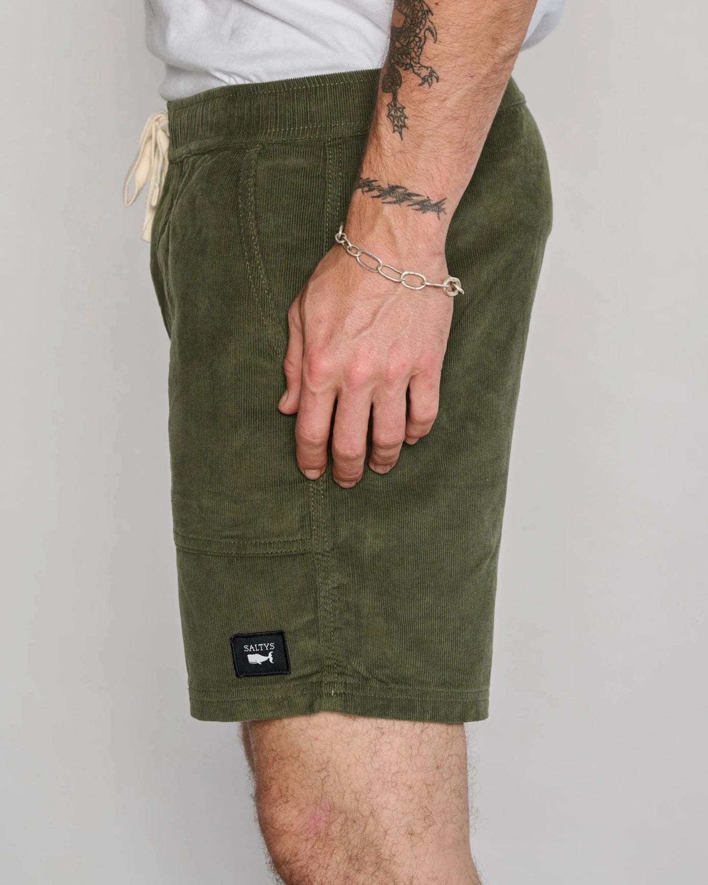 PANAMA CORD WALKSHORT ARMY GREEN